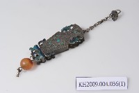 銀琺瑯瓶花針筒藏品圖，第1張