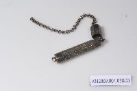 銀六角形蝙蝠針筒藏品圖，第2張