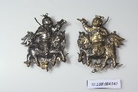 銀鎏金麒麟送子墜飾藏品圖，第1張