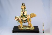 交趾陶觀音騎豺塑像藏品圖，第3張