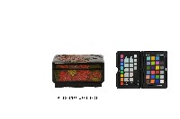 雕刻彩繪花卉紋方形漆盤藏品圖，第5張