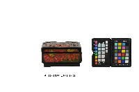 雕刻彩繪花卉紋方形漆盤藏品圖，第6張