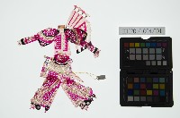 陝西皮影戲偶：武旦（女將）藏品圖，第3張