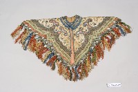 淺綠緞地如意雲紋盤金繡雲肩藏品圖，第2張