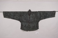 黑綢地對襟立領外掛藏品圖，第1張