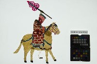 皮影戲偶全身男騎-唐三藏藏品圖，第3張