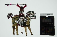 皮影戲偶全身男騎-道長騎獅子藏品圖，第3張