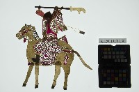 皮影戲偶全身男騎-將軍騎馬藏品圖，第3張