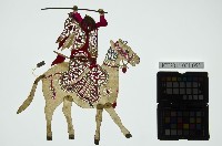 皮影戲偶全身女騎-女將軍騎白馬藏品圖，第3張