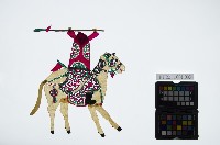 皮影戲偶右男騎-將軍騎馬（偶身）藏品圖，第1張