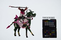 皮影戲偶右男騎-道長騎青牛（偶身）藏品圖，第1張