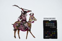 皮影戲偶女騎-道姑騎鹿（偶身）藏品圖，第1張