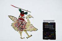 皮影戲偶女騎-老道姑騎禽鳥（偶身）藏品圖，第1張