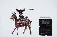 皮影戲偶女騎-道姑騎花鹿（偶身）藏品圖，第1張