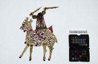 皮影戲偶女騎-道姑騎花鹿（偶身）藏品圖，第1張
