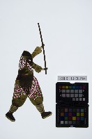 皮影戲全身偶-武生執長棍（偶身）藏品圖，第1張