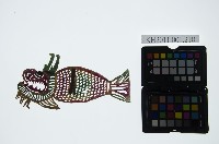 皮影戲動物偶-鹿角怪魚藏品圖，第1張