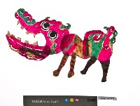 皮影戲動物偶-四不像藏品圖，第1張