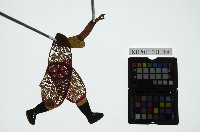 皮影戲簽桿立身偶-武將（偶身）藏品圖，第1張