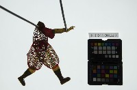 皮影戲簽桿立身偶-武將（偶身）藏品圖，第1張