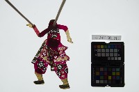 皮影戲簽桿立身偶-武林人士（偶身）藏品圖，第1張