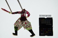 皮影戲簽桿立身偶-武將（偶身）藏品圖，第1張