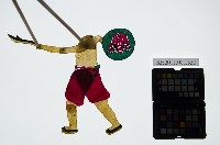 皮影戲簽桿立身偶-兵卒（偶身）藏品圖，第1張