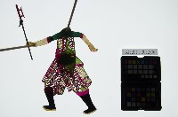 皮影戲簽桿立身偶-武將（偶身）藏品圖，第1張