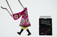 皮影戲簽桿立身偶-土地公（偶身）藏品圖，第1張