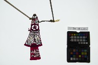 皮影戲簽桿立身偶-后妃（偶身）藏品圖，第1張