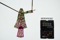 皮影戲簽桿立身偶-武旦（偶身）藏品圖，第1張