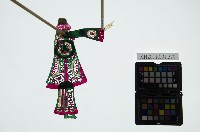 皮影戲簽桿立身偶-老彩旦（偶身）藏品圖，第2張