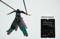 皮影戲簽桿立身偶-女將（偶身）藏品圖，第2張