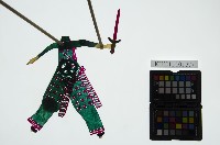 皮影戲簽桿立身偶-女將（偶身）藏品圖，第1張