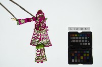 皮影戲簽桿立身偶-官夫人（偶身）藏品圖，第1張