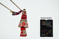 皮影戲簽桿立身偶-官夫人（偶身）藏品圖，第1張