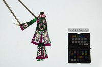 皮影戲簽桿立身偶-富貴夫人（偶身）藏品圖，第1張