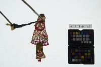 皮影戲簽桿立身偶-富貴夫人（偶身）藏品圖，第1張