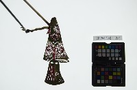 皮影戲簽桿立身偶-后妃（偶身）藏品圖，第1張