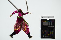 皮影戲簽桿立身偶-妖道（偶身）藏品圖，第1張