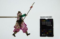 皮影戲簽桿立身偶-武淨（偶身）藏品圖，第1張