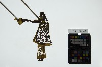 皮影戲簽桿立身偶-夫人（偶身）藏品圖，第1張