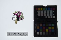 皮影戲偶頭-中年旦藏品圖，第1張