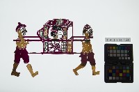 皮影戲全身偶-抬轎藏品圖，第1張