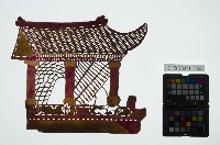 皮影戲道具-亭閣藏品圖，第1張