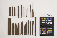 皮影戲工具-雕刻工具藏品圖，第1張