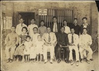 臺灣廣豐合資會社前職員及家眷合影藏品圖，第1張