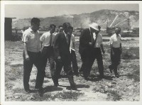 陳啟川市長率領官員蒞臨大榮高工校舍工地巡視藏品圖，第1張