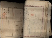 臺灣省土地關係人繳驗憑證申報書、賣渡證、業主權保存登記申請書、業主權相續登記申請、業主權賣買登記申請藏品圖，第10張