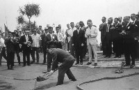 交通部部長沈怡主持動土典禮盛況藏品圖，第1張